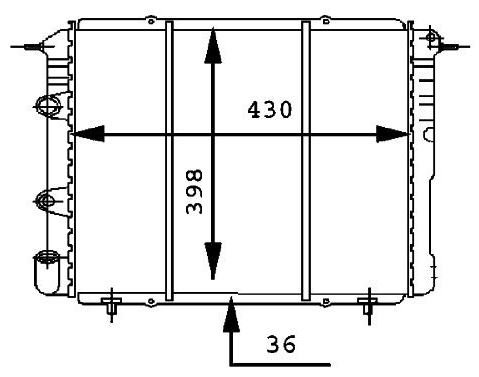 RADYATOR 2 SIRA CU / PL ( RENAULT : R19 1.41.6IE )