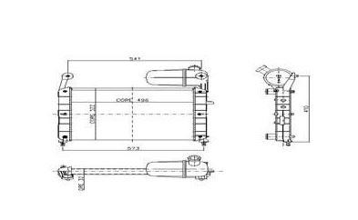 RADYATOR 2 SIRA AL / PL ( FIAT : TEMPRA 1.6 )